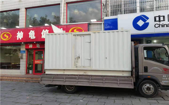 安顺出租发电机施工案例